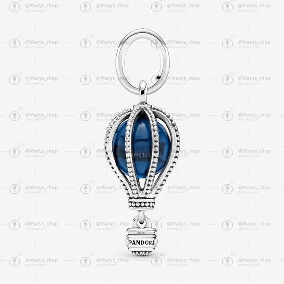 Pandora Blue Hot Air Balloon Travel Charm - Picture 2 of 6
